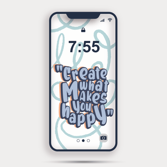 Mobile Print Blue Create