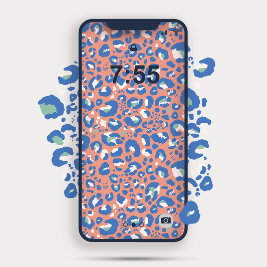 Mobile Prints Coral Leopard