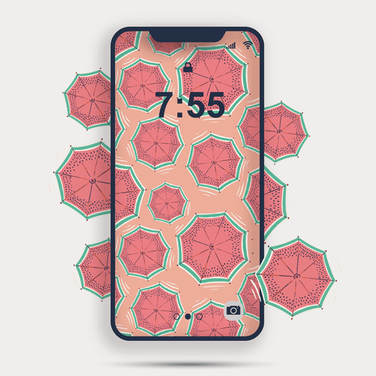 Mobile Print Coral Watermelon