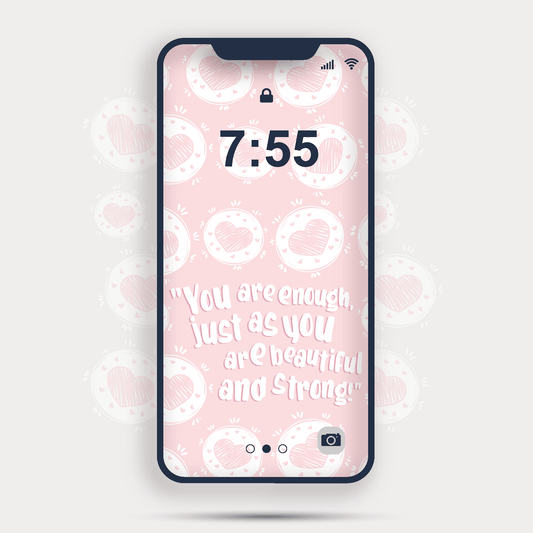 Mobile Print Soft Pink