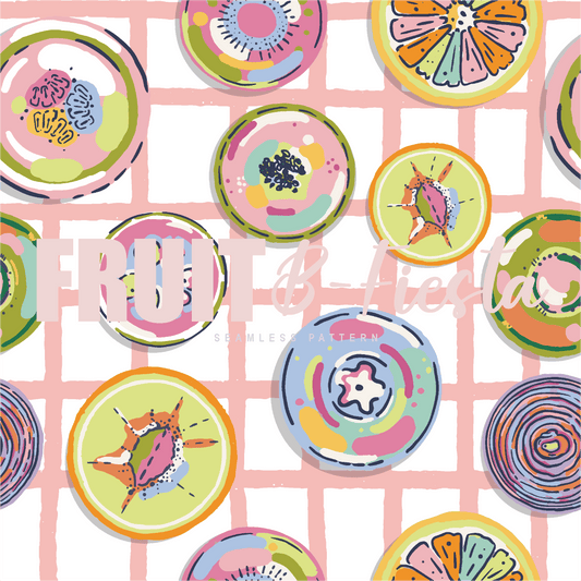 Pattern Print Fruit Blush Fiesta