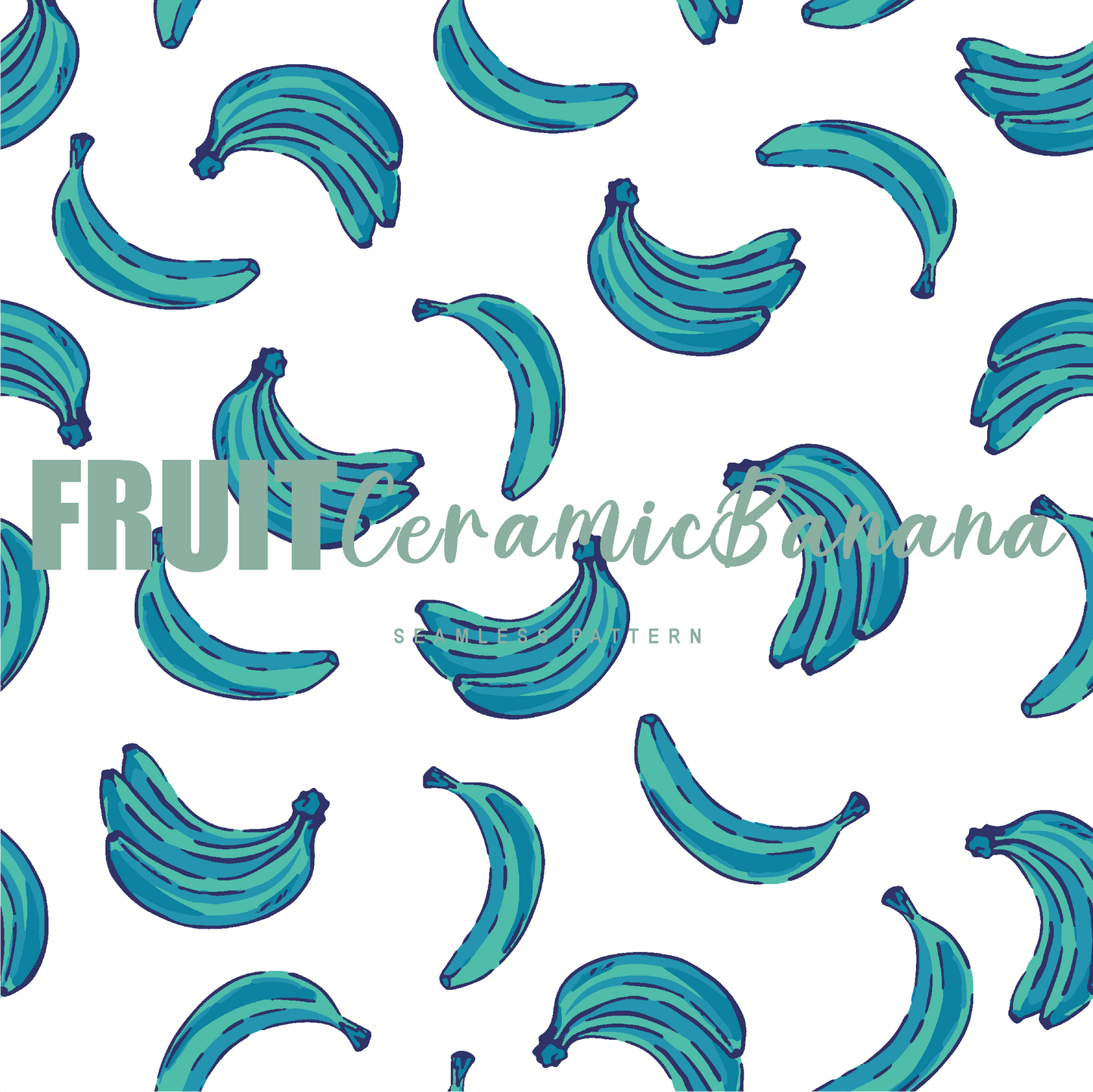 Pattern Print Ceramic Banana